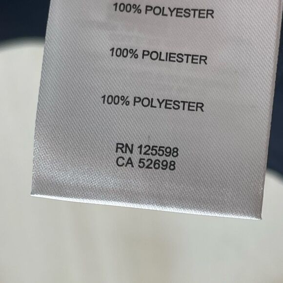 Ellen Tracy new with tags navy long sleeve v neck blouse tunic size large - Picture 11 of 15